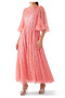 Raindrop Short Sleeve Long Dress - 5