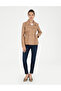 Beige Faux Leather Jacket 50284050-Vr011 - 4