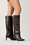 Cami̇la Brown Print Women's Heeled Boots - 6