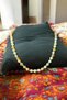 Natural Rock Drop Baby Amber Necklace Pain Tooth Evil Eye Silver Necklace