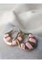 Tarnish-resistant gold-plated steel enamel bag model women's earrings - 7 color options - 6