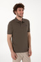 Men's Regular Fit Polo Neck Mink Basic T-Shirt 50298016-Vr052 - 3
