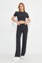 Smoked Camisole Double Set, Crop Top and Trousers - 3
