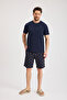 Men's 100% Cotton Patterned Premium Shorts - Woven Shorts - Home Wear - 7