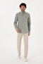 Men's Stone Slim Fit Canvas Trousers 50309126-Vr049