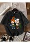 Washed Gravel Bambam Printed Oversized Vintage T-shirt