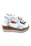 35182 Women's Buckle Wedge Sandals - 3