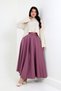 Hijab Skirt Dusty Rose Scuba Full Flare Elastic Waist Long - 7