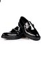 Classic Men's Patent Leather and Black Matte Men's Shoes - 4
