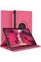 Vultic Rotating Case for Samsung Galaxy Tab S6 Lite 10.4 2024/2022/2020, 360 Degree Stand, Hot Pink