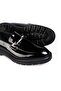 Classic Men's Patent Leather and Black Matte Men's Shoes - 6