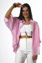 Women's Silky Short Sleeve Oversize Shirt - 3