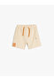 Cotton Pocket Detailed Elastic Waist Shorts