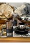 Set of 6 Dip Black Top Smoked Coffee Water Glasses, Soft Drink Glasses, Dowry Box, Gift, Luxury