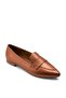 Genuine Leather Copper Color Women's Ballerinas - 3
