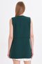 Women's Emerald V-Neck Vest with Stitching Detail on the Waist Arm-25Y 001019 - 3