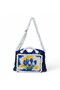 Crochet Knitted Detailed Leather Shoulder Bag, Handmade Special Design Tote Bag - 2