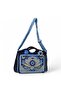 Crochet Knitted Detailed Leather Shoulder Bag, Handmade Special Design Tote Bag