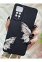 Xiaomi Note 11 Pro/Note 12 Pro 4g Compatible Butterfly Printed Black Silicone Phone Case