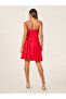 Plain Ruched Strapless A-Line Knee-Length Dress - 5