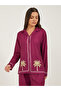 Palm Placement Printed Shirt and Pyjama Pants Set - 2