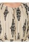 All Over Print Smocked Detail A-Line Midi Dress - 4