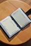 Gift Card Holder Genuine Leather Transparent 10 Compartments Mini Card Holder Business Card Holder 9 X 8 cm - 3