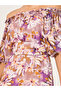 Floral Print Off Shoulder Aline Midi Dress - 4