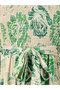 Floral Print Bandeau Neck A-Line Maxi Dress - 4