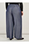 Plus Size High Rise Drawstring Paper Bag Waist Pants - 4