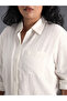 Plus Size Classic Collar Oversized Shirt with Patch Pocket - 4