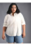 Plus Size Classic Collar Oversized Shirt with Patch Pocket