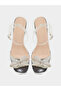 Embellished Bow Accent Block Heel Sandals - 6