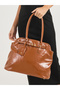 Solid Dual Strap Shoulder Bag - 4