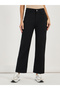 Solid High Rise Straight Leg Jeans - 2