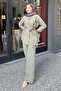 Basic Belted Suit - Khaki - 7