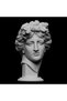Antik Apollo Giustiniani Figür Büst Heykel Biblo 15cm