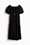 Drawstring-detail dress