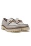 Women's Genuine Leather Buckle Detailed Casual Shoes 25Y D25Ya-3695 Z Gray - 5