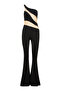Snake Patterned Fishtail Jumpsuit