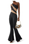 Snake Patterned Fishtail Jumpsuit - 2