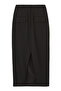 Stylish Midi Skirt - Black