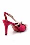 Fuchsia Beige Nubuck Women's Classic Heeled Shoes01455018501 - 4