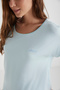 Catheri̇nes Soft Textured Fabric Short Sleeve Women's Capri Pajama Set - 4