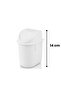 Desktop Mini Trash Can 1.5 Liters – Small Trash Bin with Lid Swirl Bucket for Office, Kitchen, and Bathroom - 4