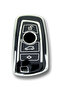 Key Case Cover for Bmw S. Series & X Series Clip Black Silver Color