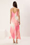 Pembe Degrade A Kesim Maxi  Dokuma Elbise TWOSS23EL02416 - 8