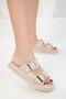 Beige Women's Slippers 20341 - 6