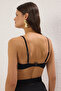 Siyah Şeritli Straplez Kaplı Bikini Üstü TBESS25BU00066 - 5