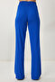 Women Dark Blue Oversize Knitted T-Shirt Pants Suit Fn03452 - 7